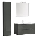 Mobile da Bagno sospeso Palma 01 Grigio Laccato TFT