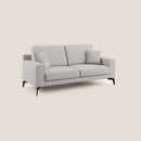 Divano 3 Posti 206x95x91 cm in Tessuto Grigio Chiaro