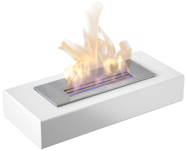 sconto Camino a Bioetanolo da Tavolo 49x8,5 cm Flig Rialto Bianco