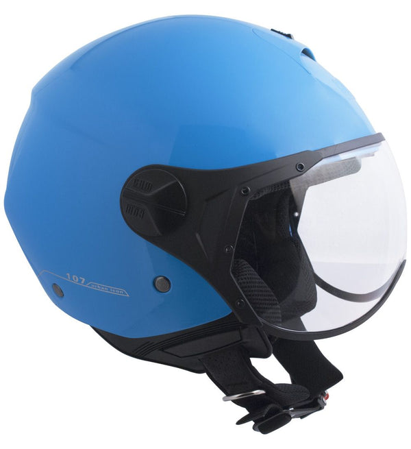Casco Jet per Scooter Visiera Sagomata CGM Florence 107A Azzurro prezzo