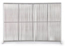 Pannello Paravento Frangivista 180x30x120h cm Paxson Bianco/Grigio