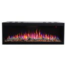 Camino Elettrico da Incasso 56,1x121,7x30,5 cm Effetto Fiamma 1500W Salvador 45 Nero