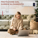 Termoventilatore da Parete Oscillatorio 54,5x12x21,5 cm 2 Modalità di Riscaldamento Bianco