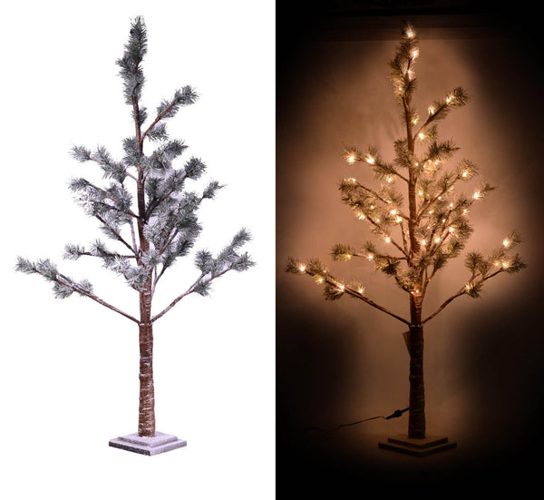 acquista Albero di Natale Luminoso 162 LED in Carta H180cm Marrone