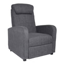 Poltrona Relax Reclinabile Manuale in Tessuto Marta Grigio
