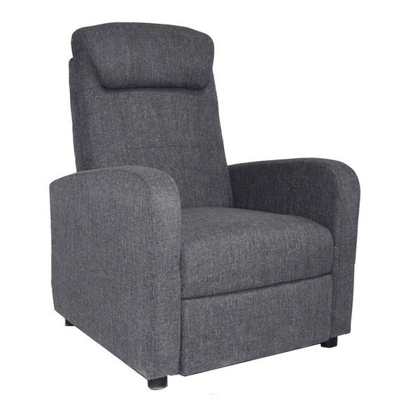online Poltrona Relax Reclinabile Manuale in Tessuto Marta Grigio