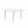 Tavolo Allungabile Hawaii 90/180x90x75 h cm in Alluminio Bianco