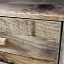 Comodino Fabian 55x45x62 h cm in Pino riciclato Marrone