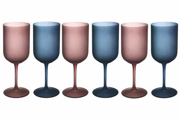 online Set 6 Calici Frosted in Vetro 450 ml Villa d'Este Home Tivoli Glamour