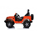 Macchina Elettrica per Bambini Fuoristrada Jeep Wrangler Rubicon 12V con Telecomando Arancione