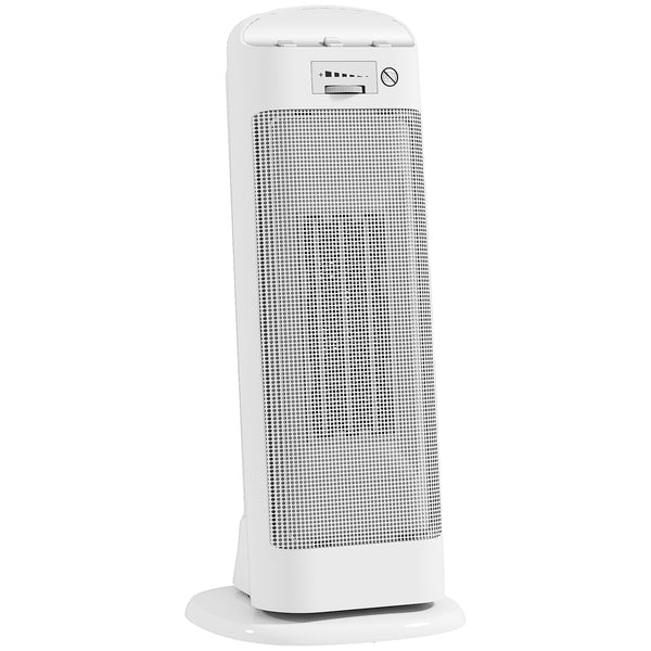 acquista Stufa Elettrica Ceramica 2000W con 4 Modalità Riscaldamento Regolabile e Oscillazione Bianco