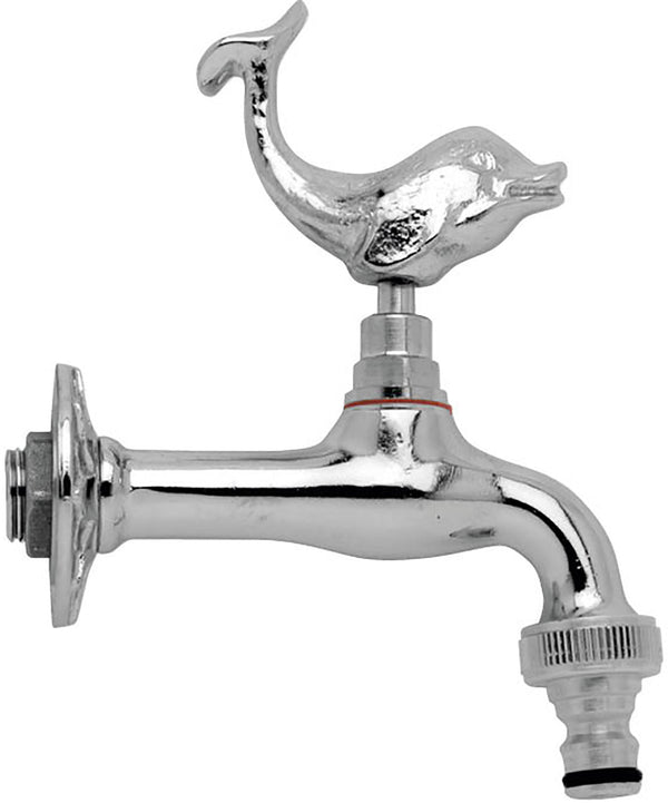 Rubinetto per Fontana da Giardino in Ottone Cromato con Attacco Rapido Morelli Delfino online