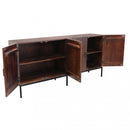 Mobile Hank 180x40x85 h cm in Legno Marrone