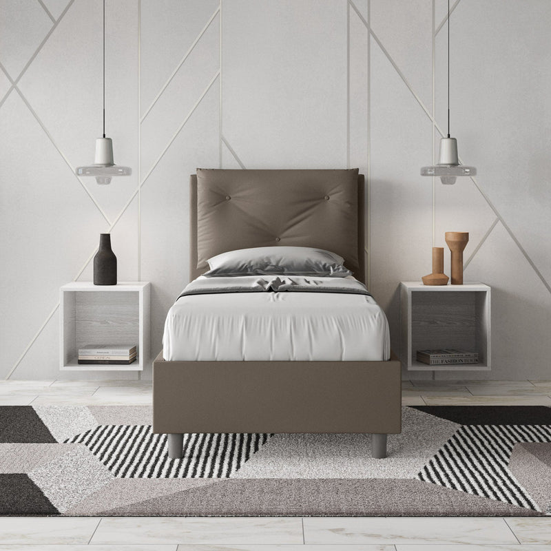 Letto Singolo Appia Cappuccino Varie Misure