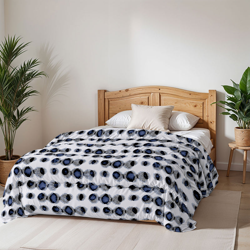 Trapunta Invernale Stampata in Microfibra 200gr Double Face Optical Varie Misure