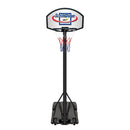 Canestro da Basket Esterno Altezza Allungabile 140-200 cm con Ruote in Metallo 