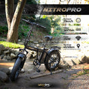 Fat-Bike Bicicletta Elettrica Pieghevole 36V a Pedalata Assistita 20” 250W SkyJet NitroPro Grigia