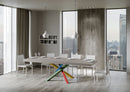 Tavolo Allungabile 200/304x90 cm Volantis Premium Cashmere Gambe Multicolore 4/B      