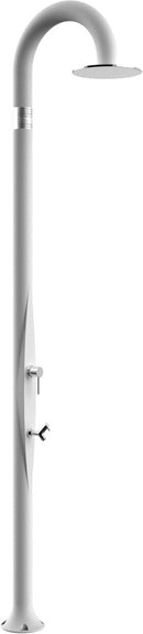 Doccia da Esterno Giardino Miscelatore e Lavapiedi Arkema Funny Yin Bianco