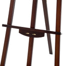 Cavalletto per Pittura in Legno Altezza e Inclinazione Regolabili Marrone 46x60x140 cm 