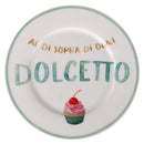 Set 4 Piattini Dolce Ø19x1,5 cm in New Bone China VdE Tivoli 1996 Le Travisate Bianco