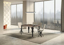 Tavolo Allungabile 140-244x90x77 cm Paxon Noce Telaio Antracite 