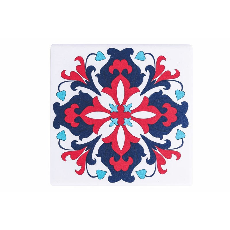 Set 6 Sottobicchieri 10x10x1 cm  in Ceramica VdE Tivoli 1996 Barrio