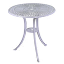 Set Tavolo e 2 Sedie da Giardino in Alluminio Siracusa Bianco