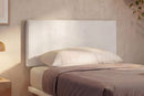 Letto 1 Piazza e Mezza con Rete Rivestita Similpelle Bianco Tessis Testata Flat Varie Misure