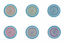 Set 6 Sottopiatti Ø33x1,5 cm in Metallo Villa d'Este Home Tivoli Cala Salada