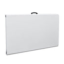 Tavolo Catering Rettangolare Pieghevole 240x70x74 cm in Resina Bianco