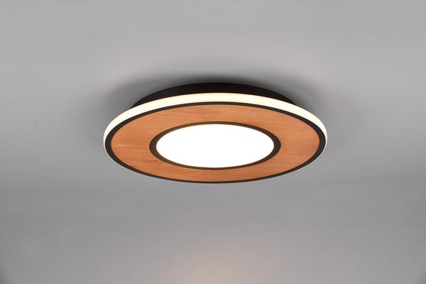 sconto Plafoniera da Interno a LED SMD in Legno Naturale Naturale