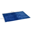 Coperta Reversibile 203x152x0,5 cm in Flanella 330 GSM Blu Scuro