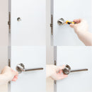 Maniglie Perth per Porta da Interno Ø50 mm Alluminio e Zama Nickel Satinato 5 Set. Emuca