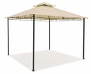 Gazebo da Giardino in Metallo 3x3m Soriani Salinas Ecrù
