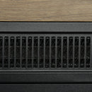 Camino Elettrico da Pavimento 1800W Effetto Fiamma e Telecomando 96,5x22x81,7 cm color Legno