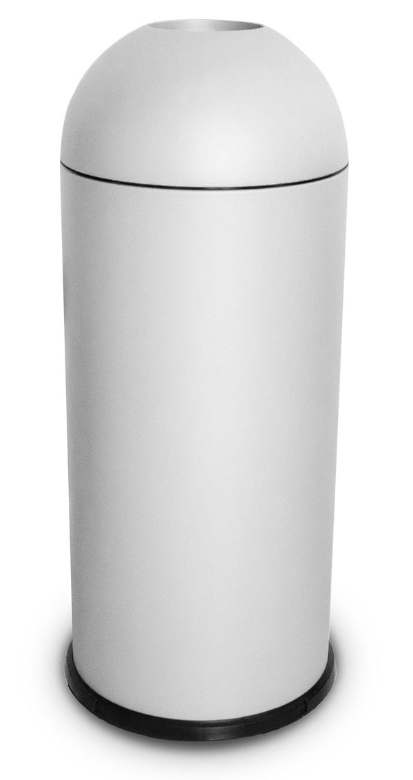 Pattumiera Per Raccolta Rifiuti Ø35xh88 cm da Interno In Acciaio Verniciato Bianco sconto