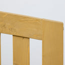 Panchina da Giardino 2 Posti con Seduta e Schienale a Doghe 143x51x85 cm in Legno di Abete -7