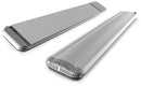 Stufa Elettrica ad Infrarossi 171x20,1x5,8 cm da Soffitto 2400W in Alluminio Dimmerabile Moel Hot-Top Silver