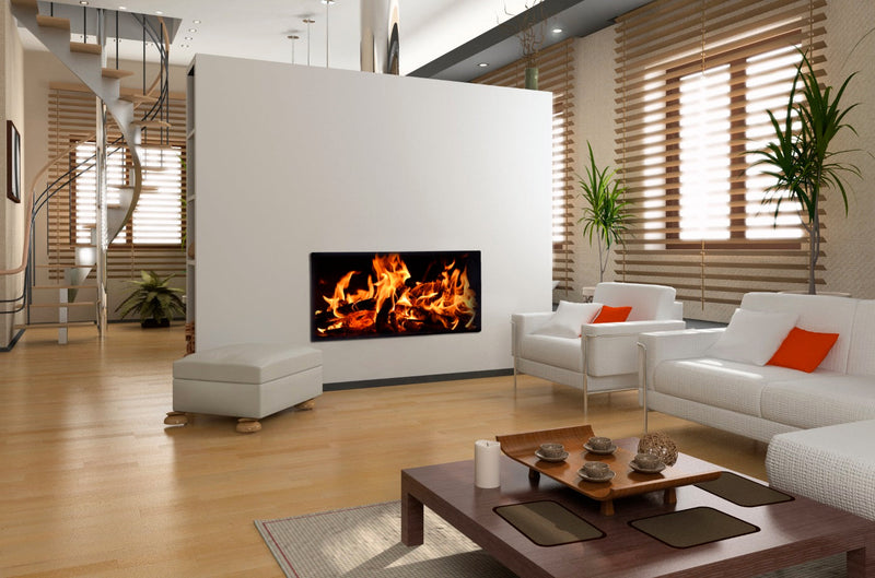 Pannello Radiante Elettrico Quadro Termico 86x47cm 2000W Chemin'Arte Fiamma