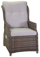 Set da Giardino Poltrona Pouf e Tavolino in Polyrattan Baltimora