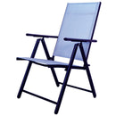 Sedia da Giardino in Tessuto Textilene Blu