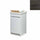 Mobile Lavatoio in Ceramica 1 Anta con Strofinatoio in Legno Massello 45x50x86A cm Olmo Scuro