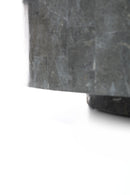Tavolino da Salotto 85x85xH28 cm in Pietra fossile Round 1 Grigio