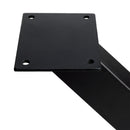 Set Gambe Cross per Tavolo H695 Verniciato Nero Acciaio Emuca