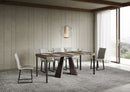 Consolle Allungabile 90-300x40x77 cm Diamante Tortora Telaio Orso 