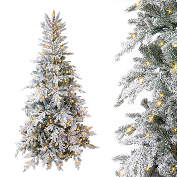 online Albero di Natale Artificiale Innevato 260 cm con Led Abete Verde