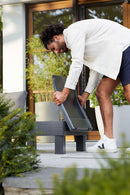 Kit Schienale Keter Elements 60x17x57 cm Effetto Vimini Grafite 