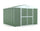 Casetta Box da Giardino in Lamiera di Acciaio Porta Utensili 327x269x217 cm Enaudi Verde