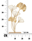 Scultura Leaf 26x11,5x44,5 cm in Ferro Oro